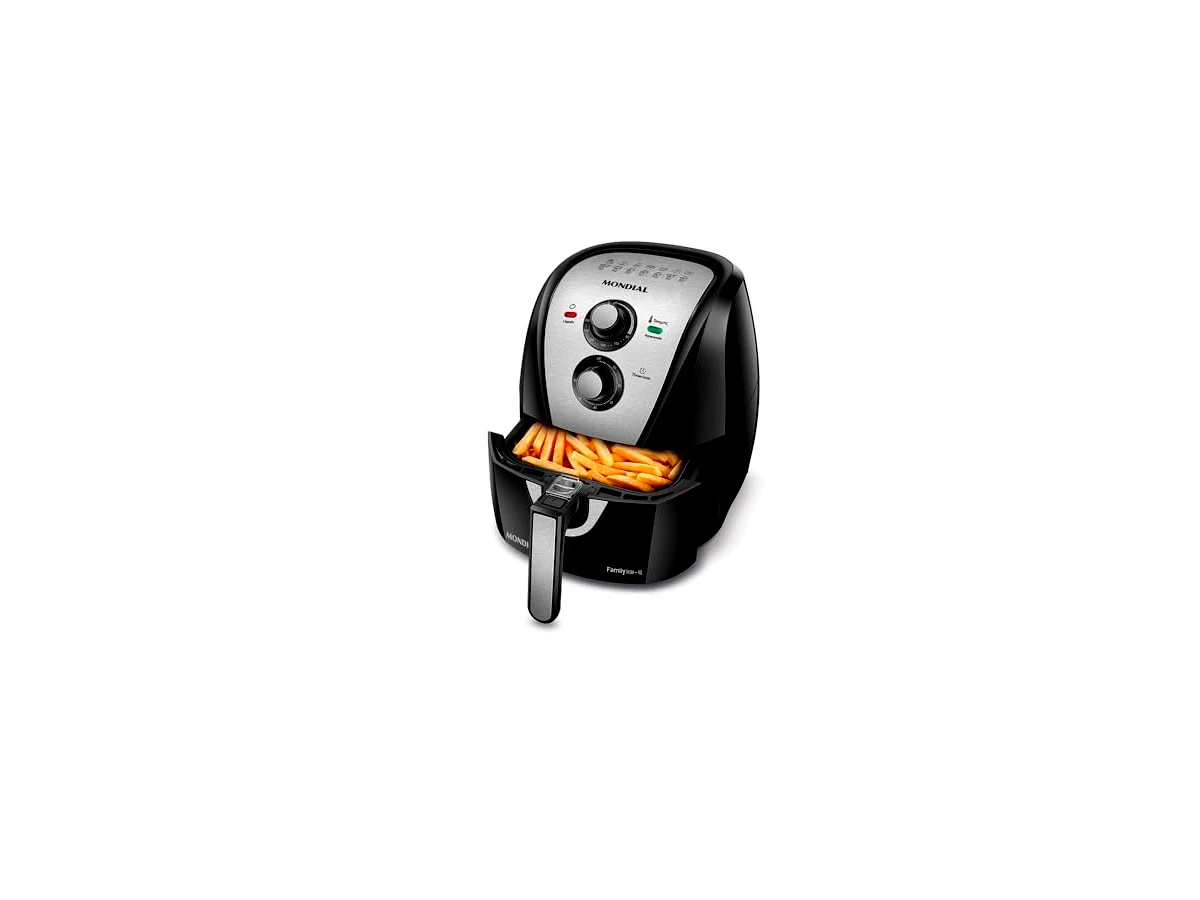 Fritadeira Elétrica Sem Óleo Mondial Family Inox AFN-40-BI 4L