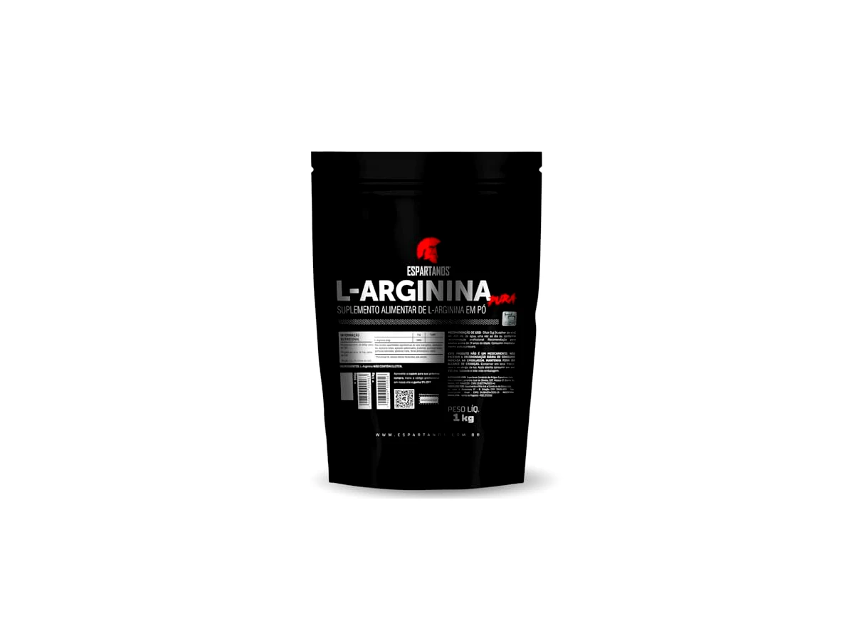 L-Arginina em Pó 100% Pura 1kg - Espartanos