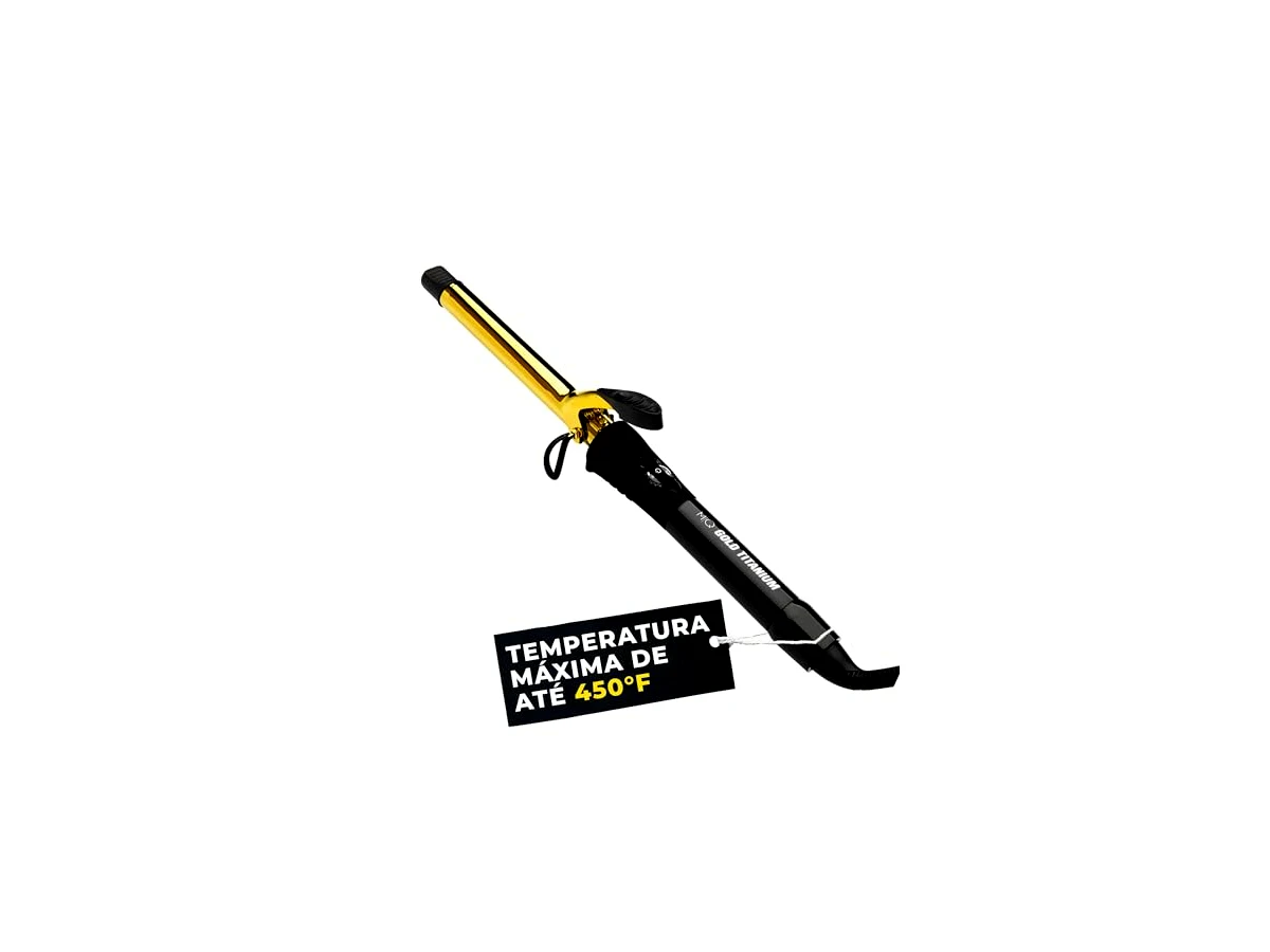 Modelador de Cachos MQ Professional Gold Titanium 32mm Bivolt