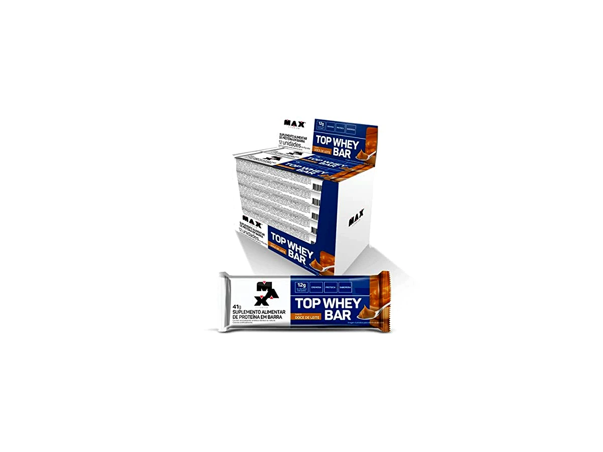Max Titanium Top Whey Bar (Sabor Doce de Leite) - 41g