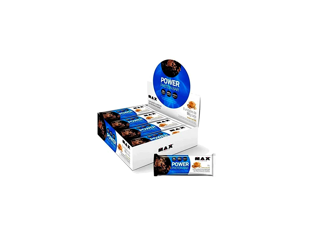 Max Titanium Power Protein Bar - Sabor Peanut Butter (90g)