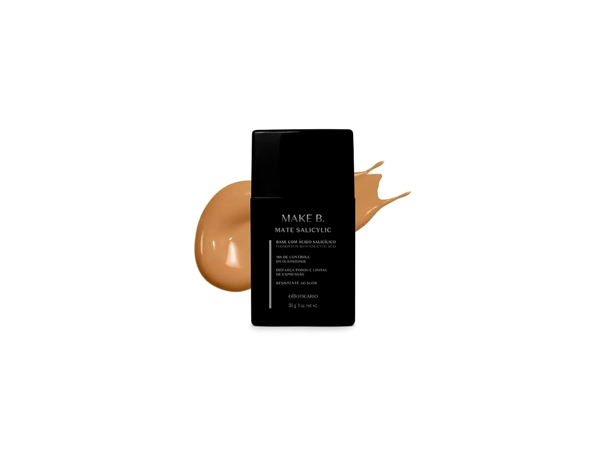 Make B. Base Líquida Mate Salicylic (O Boticário)