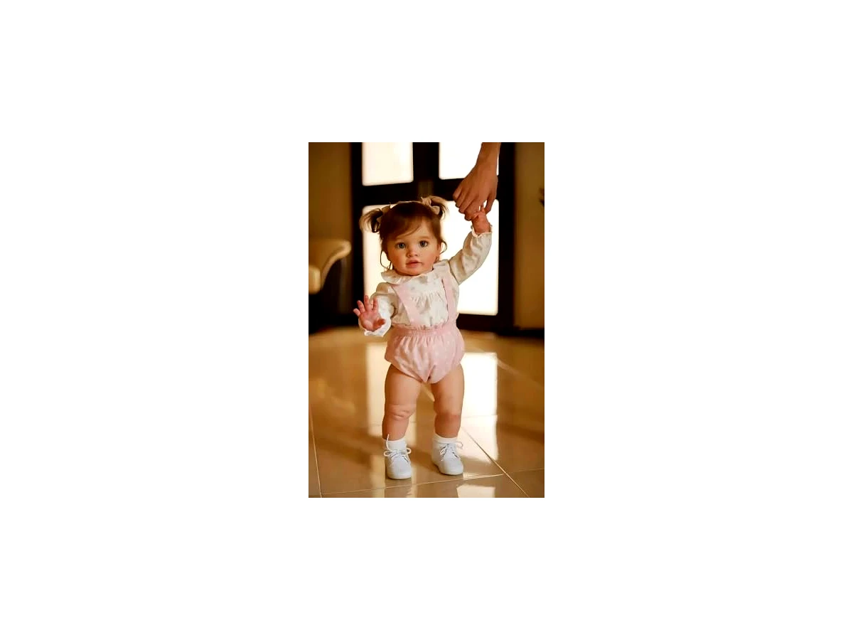 Bebê Reborn Boneca Menina Grandes 65cm Corpo de Pano Realista