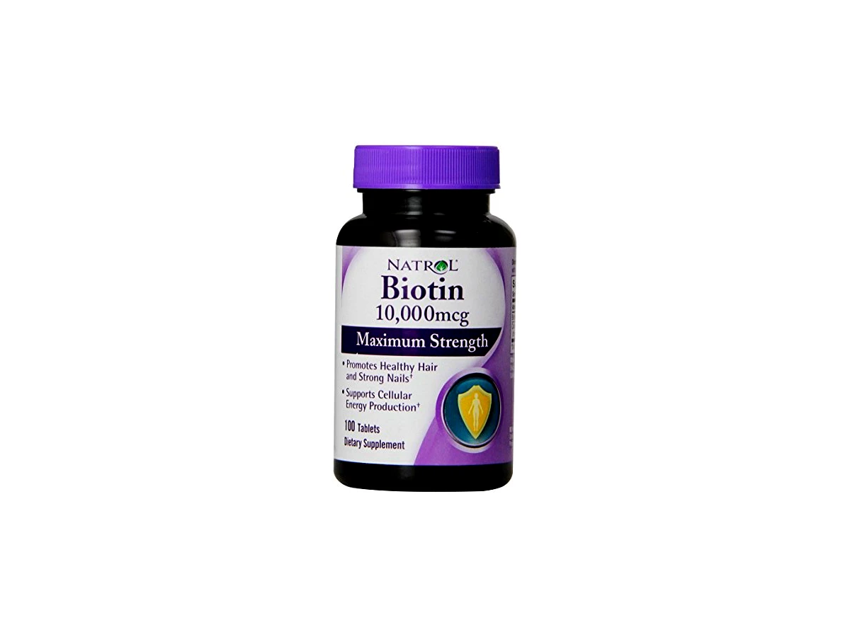 Biotina Natrol Fast Dissolve 10.000mcg Sabor Morango 60 Comprimidos