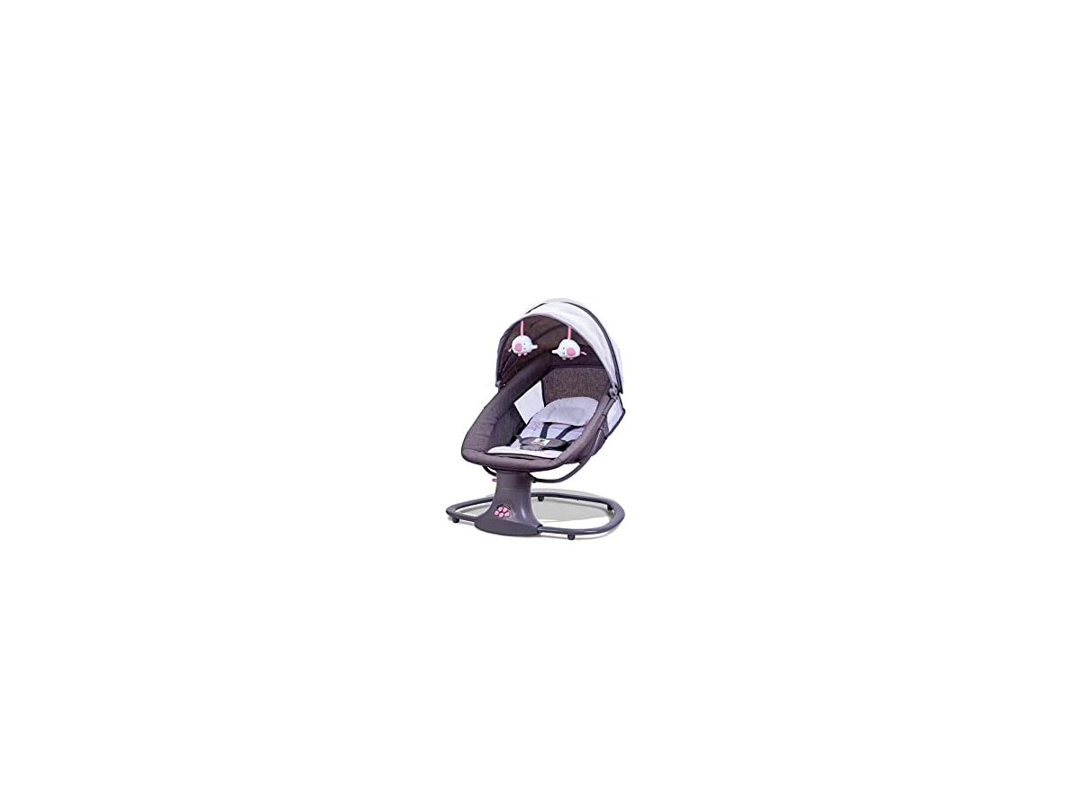 Mastela Cadeira de Balanço Automática Bluetooth com Mosquiteiro Cinza Modelo 8106
