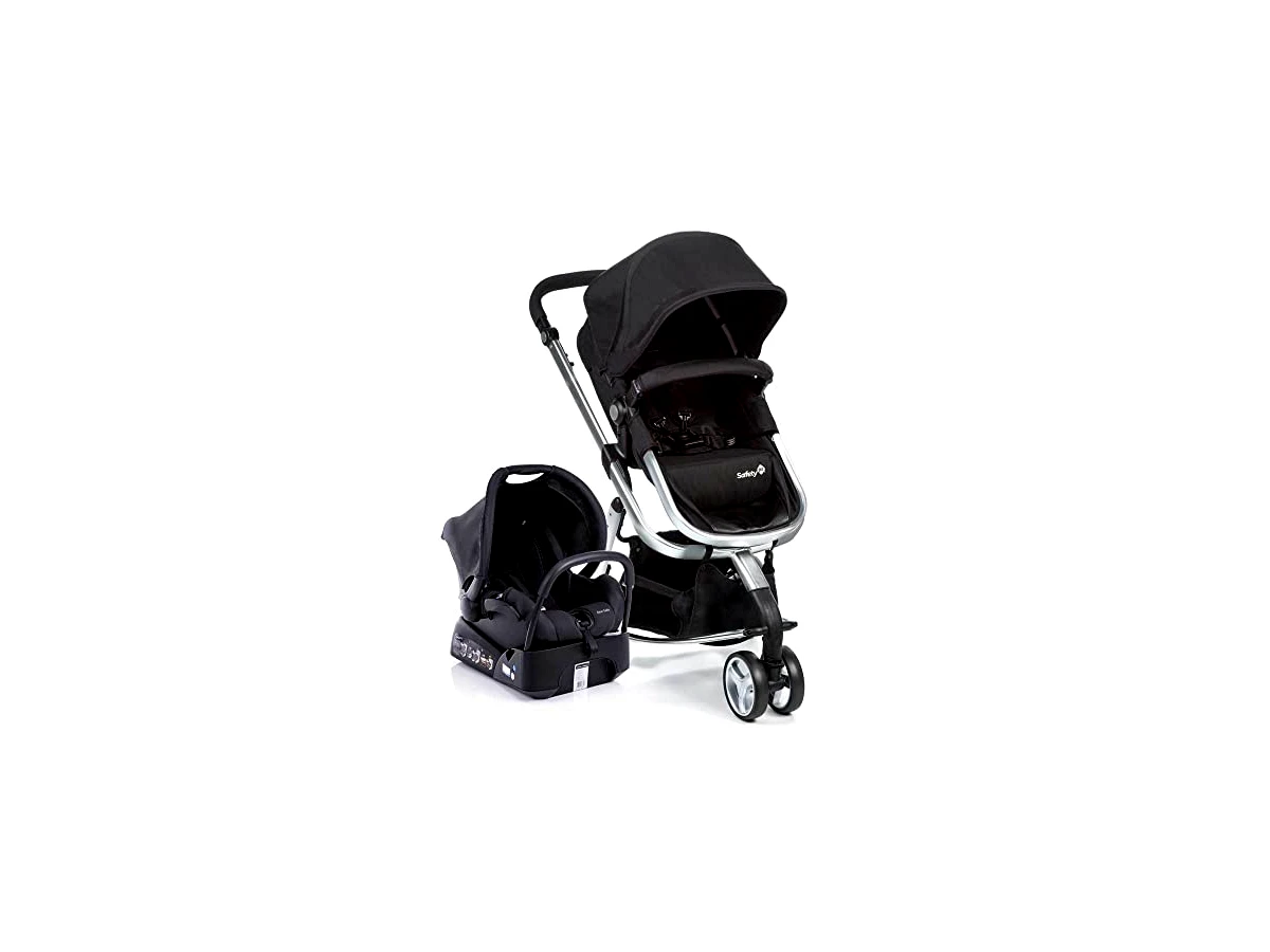 Travel System Safety 1st Travel System Mobi Trio com Moisés Trio Black & Silver