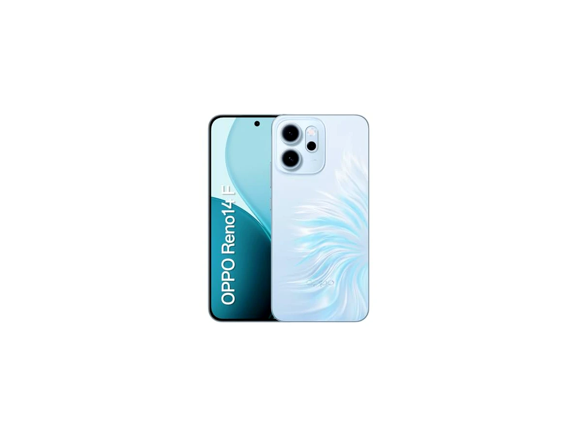 Smartphone OPPO RENO 14 F 5G 256GB 12GB RAM Câmera 50MP IP69 AMOLED 6.57" AZUL