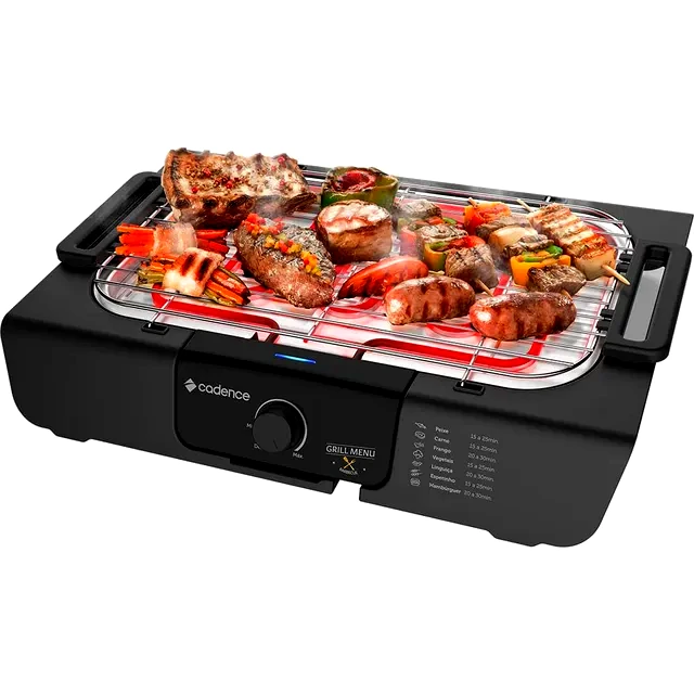 teste Churrasqueira Elétrica Cadence Grill Menu GRL810
