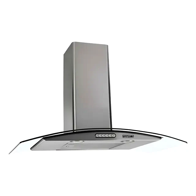 teste Coifa de Parede Fogatti 80cm Vidro Curvo Slim
