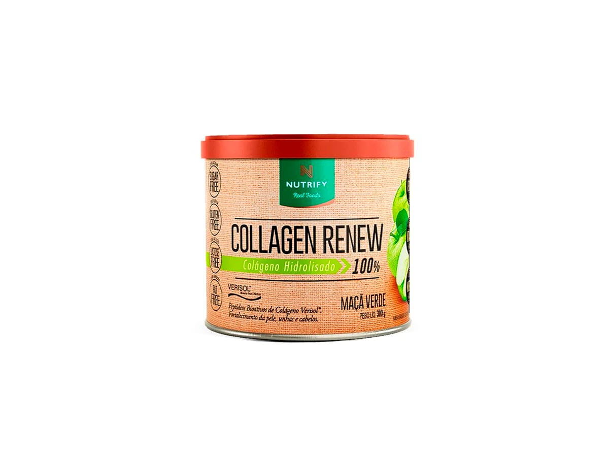 Collagen Renew Nutrify com Verisol e Ácido Hialurônico Sabor Maçã com Canela 300g