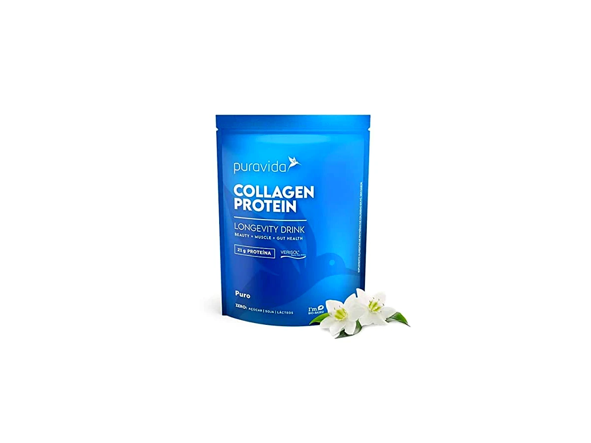 Puravida Collagen Protein Sabor Neutro Peptídeos de Colágeno Hidrolisado (Pote 450g)