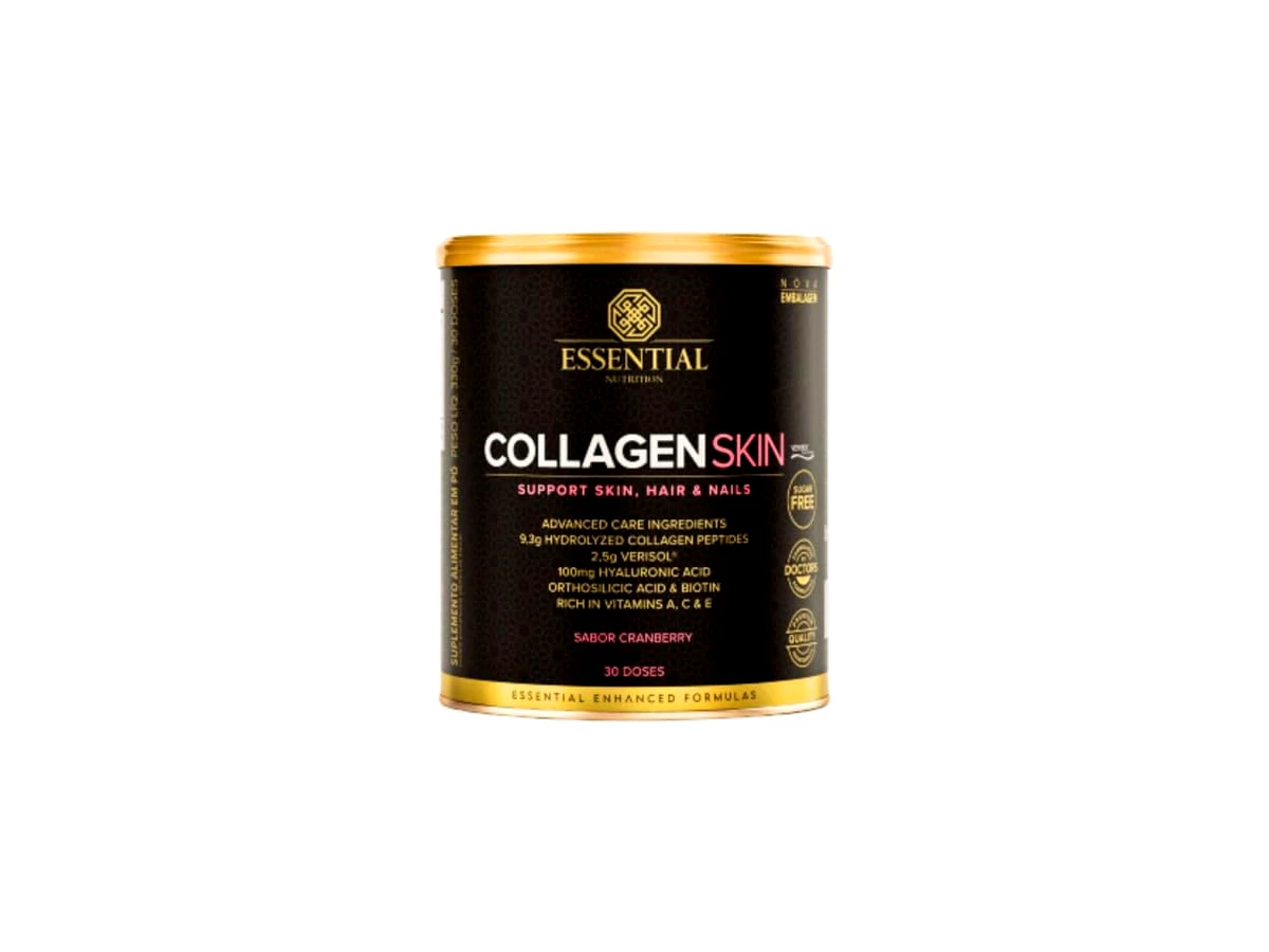 Collagen Skin com Peptídeos Bioativos de Colágeno Verisol sabor Cranberry 300g - Essential Nutrition