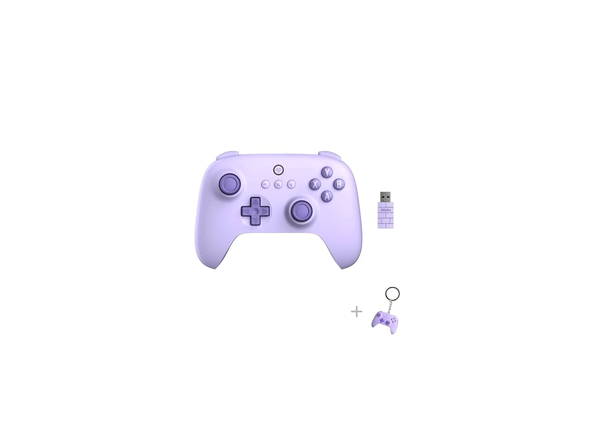 8Bitdo Ultimate C 2.4g Wireless Controller with Turbo Function and Rumble Vibration for PC Windows, Android, Steam Deck, Raspberry Pi (Lilac Purple)