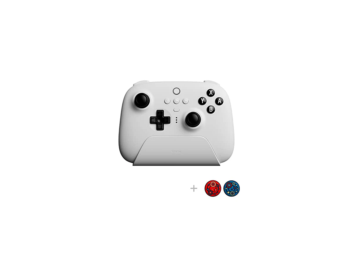 8Bitdo Ultimate Bluetooth Controller with Charging Dock, 2.4g Wireless Pro Gamepad for Switch, Steam Deck and PC Windows