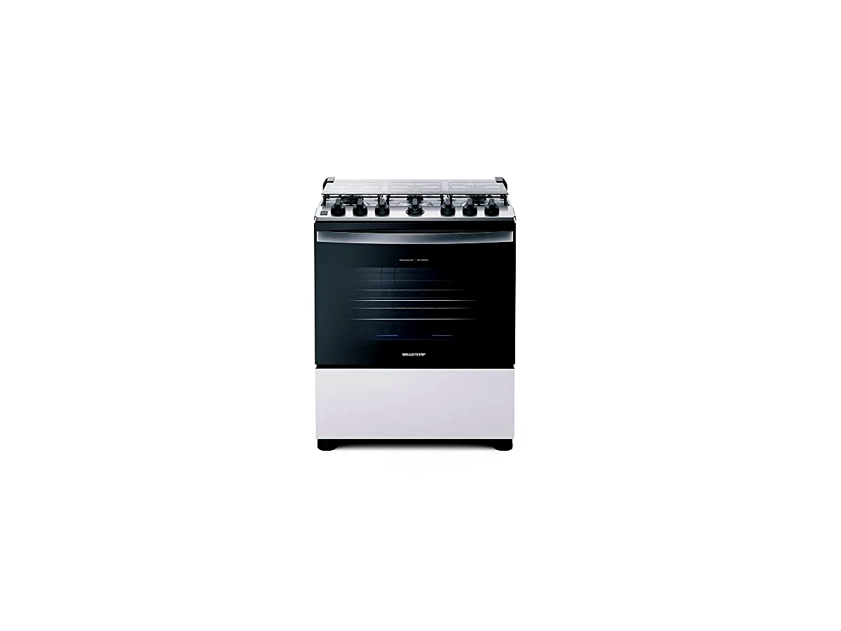 Fogão 6 Bocas Acendimento Automático Bivolt, Branco, Brastemp