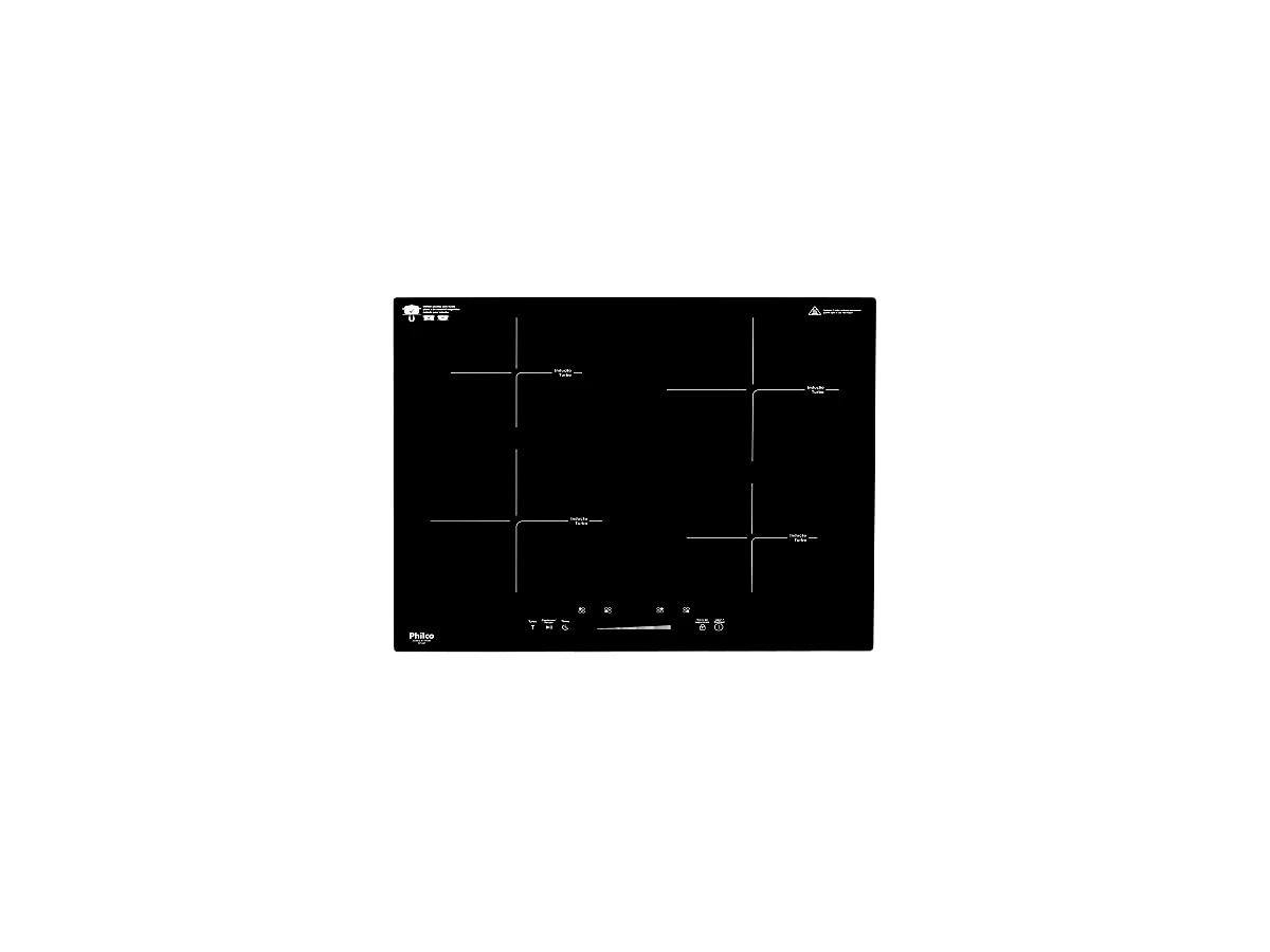 Cooktop de Indução Philco Smart Chef 4 Bocas Preto (PCT40P)