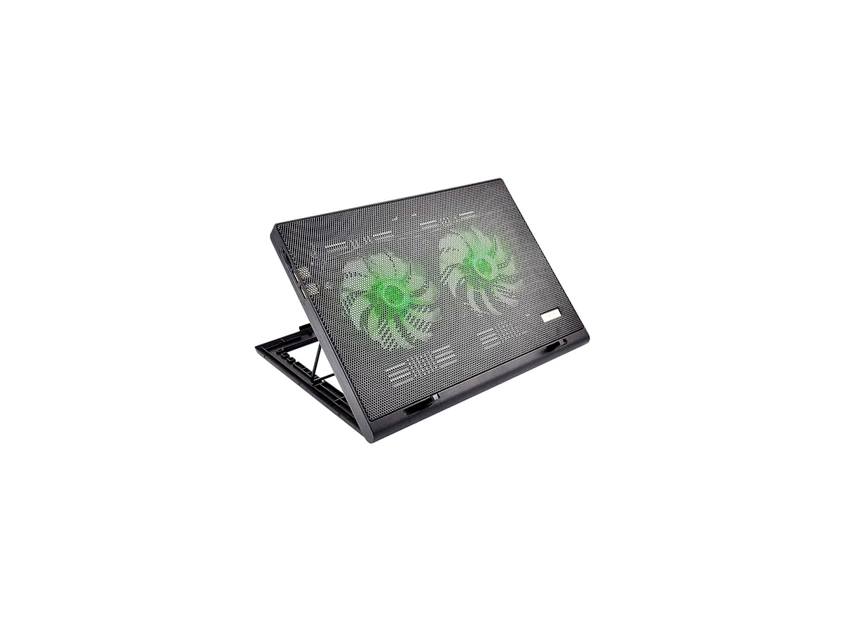 Cooler Para Notebook Warrior Power Gamer Led Verde - Ac267