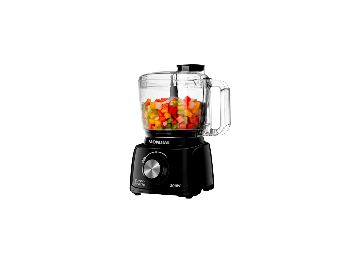 Mini Processador Mondial Turbo Pratic MP-16-B 300W