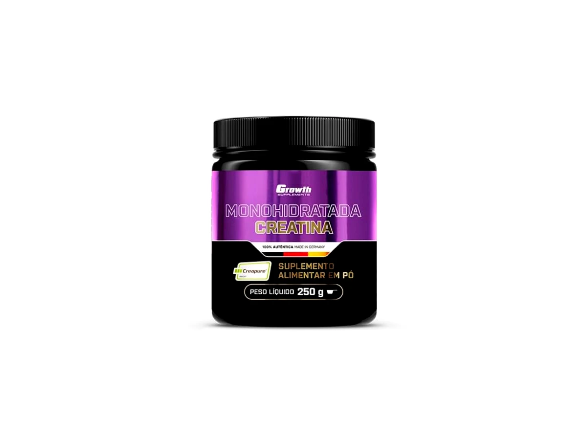 Creatina Monohidratada Creapure em Pó 250g - Growth Supplements