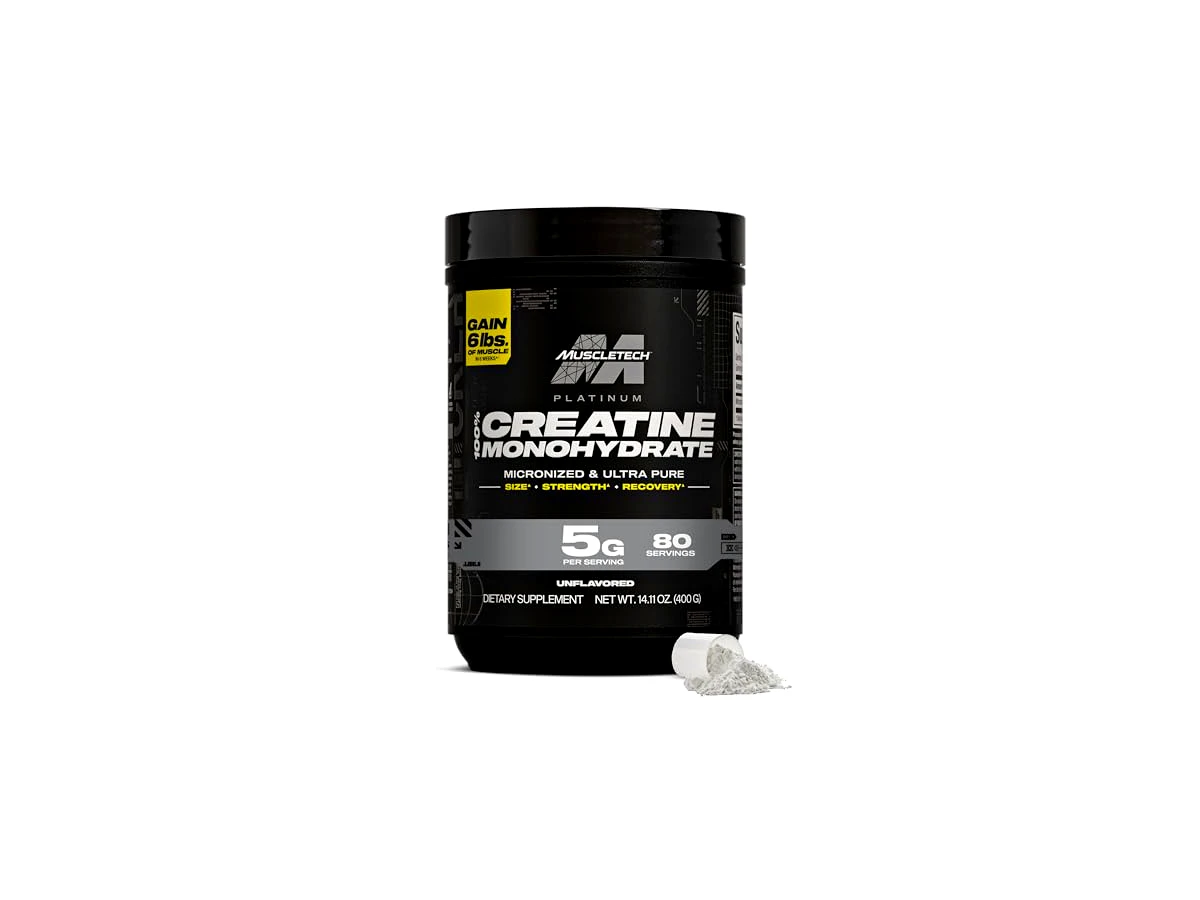 MuscleTech Platinum 100% Creatine Monohydrate Essential Series Unflavored 400g