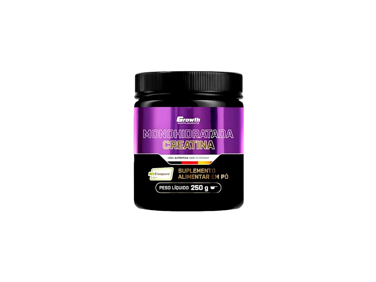Creatina Monohidratada Creapure em Pó 250g - Growth Supplements