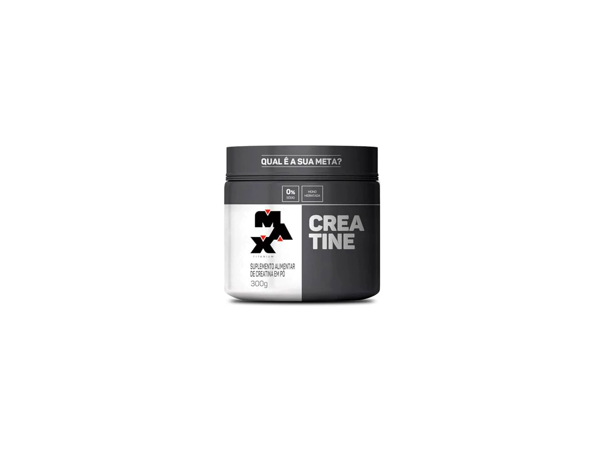 Creatina Monohidratada 100% Pura Max Titanium Pote 300g