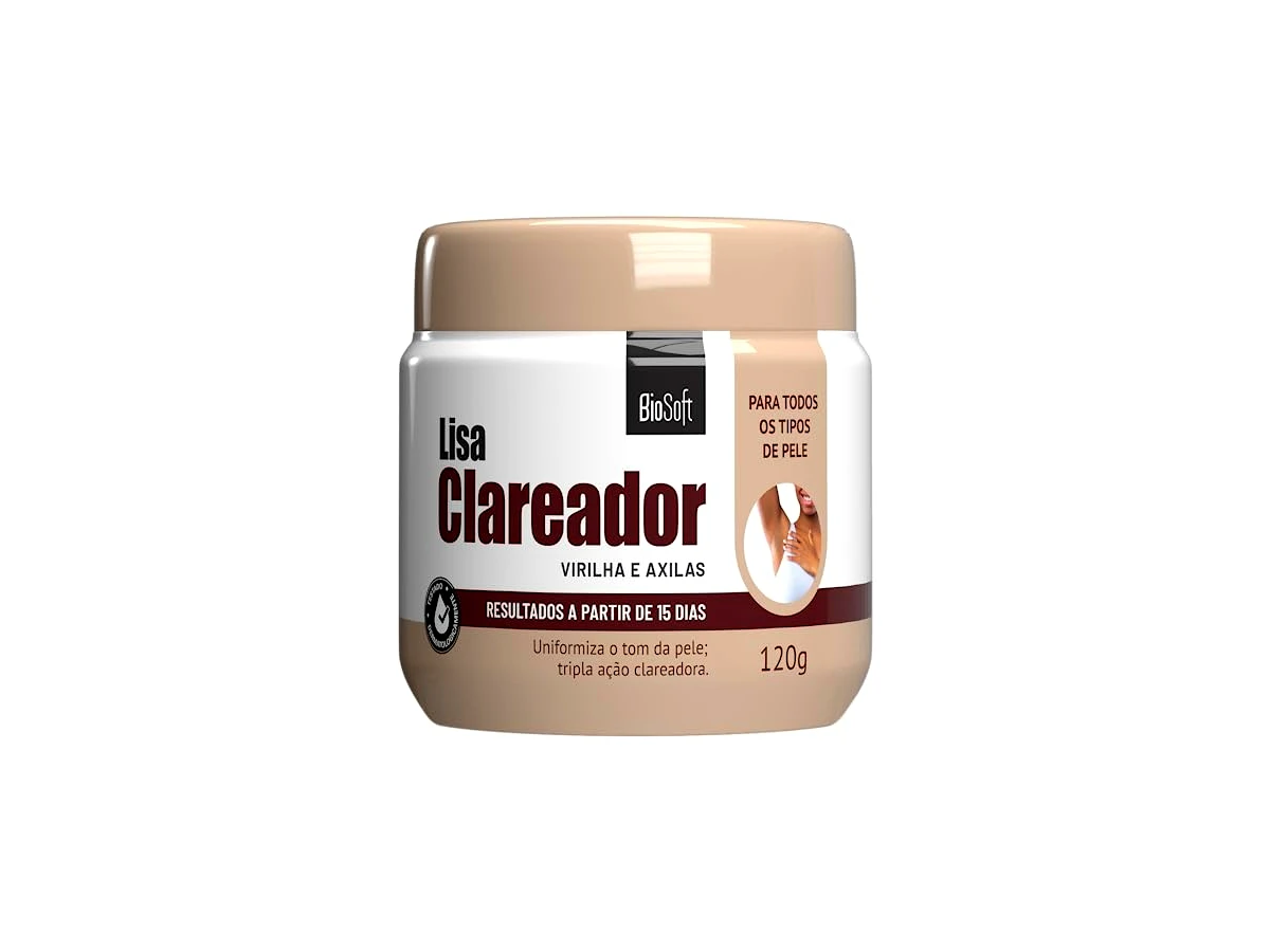 Cremoso Lisa Clareador Soft Hair 120Gr Virilha E Axilas
