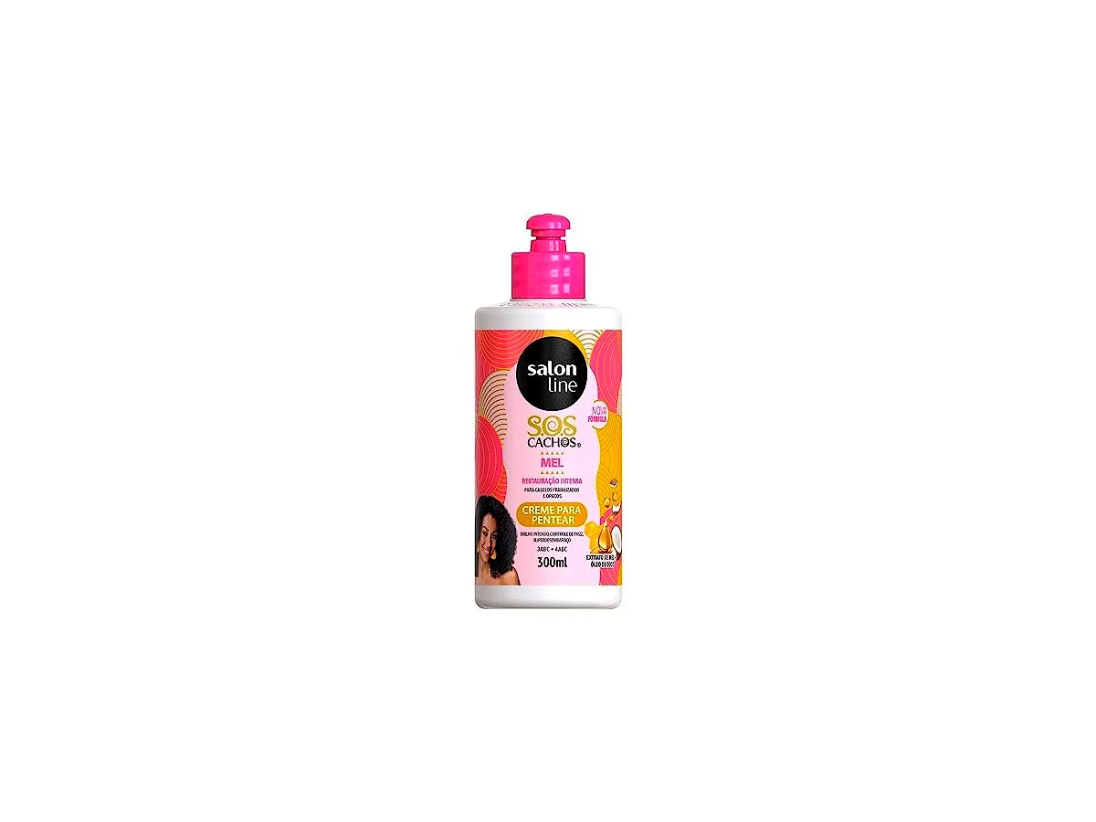 Creme para Pentear Salon Line S.O.S Cachos Mel Cachos Intensos Frizz Controlado 300ml