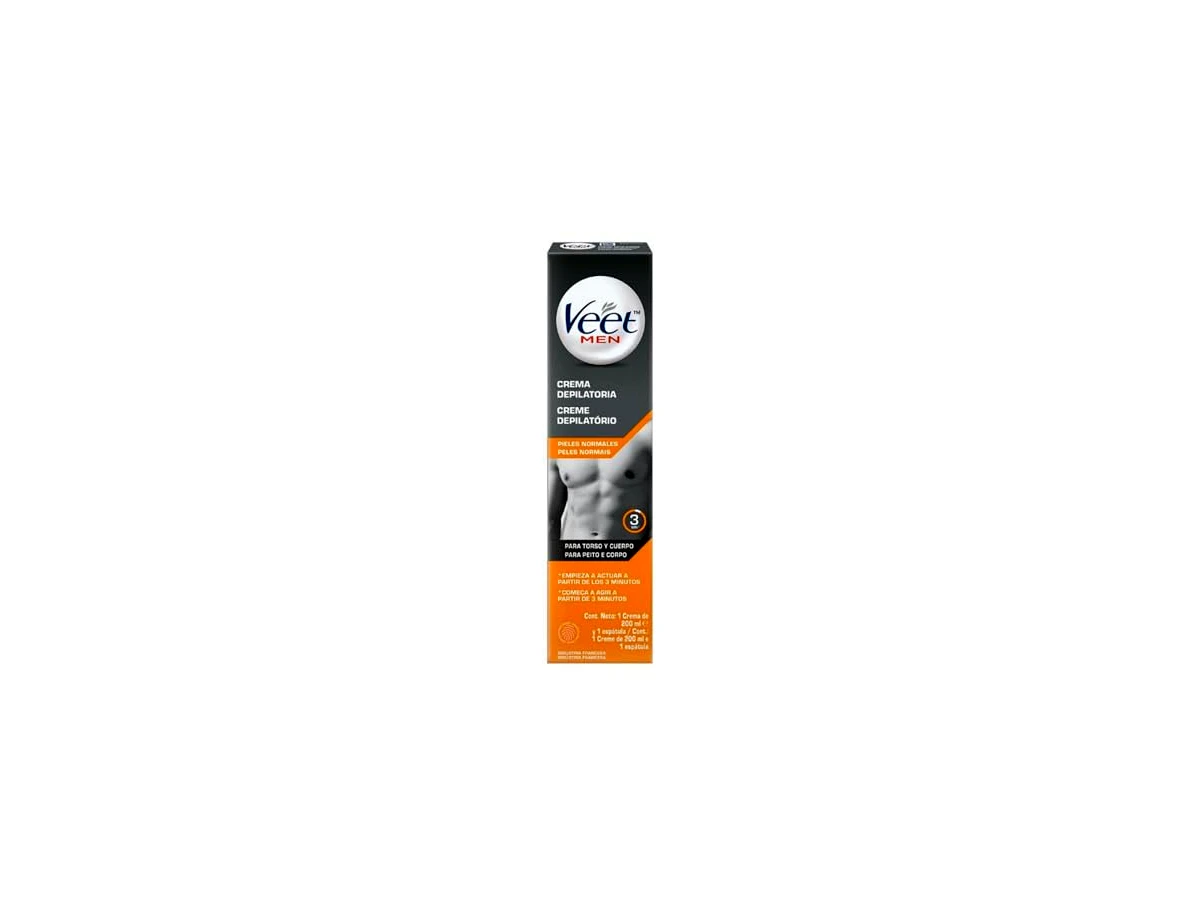 Veet Men Creme Depilatório Corporal Pele Normal 200ml