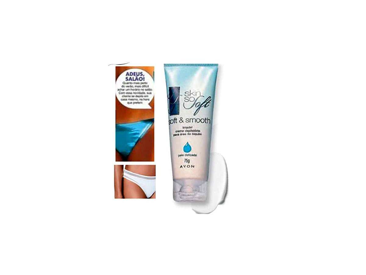 Creme Depilatório para a Área do Biquíni Avon Skin So Soft 75g