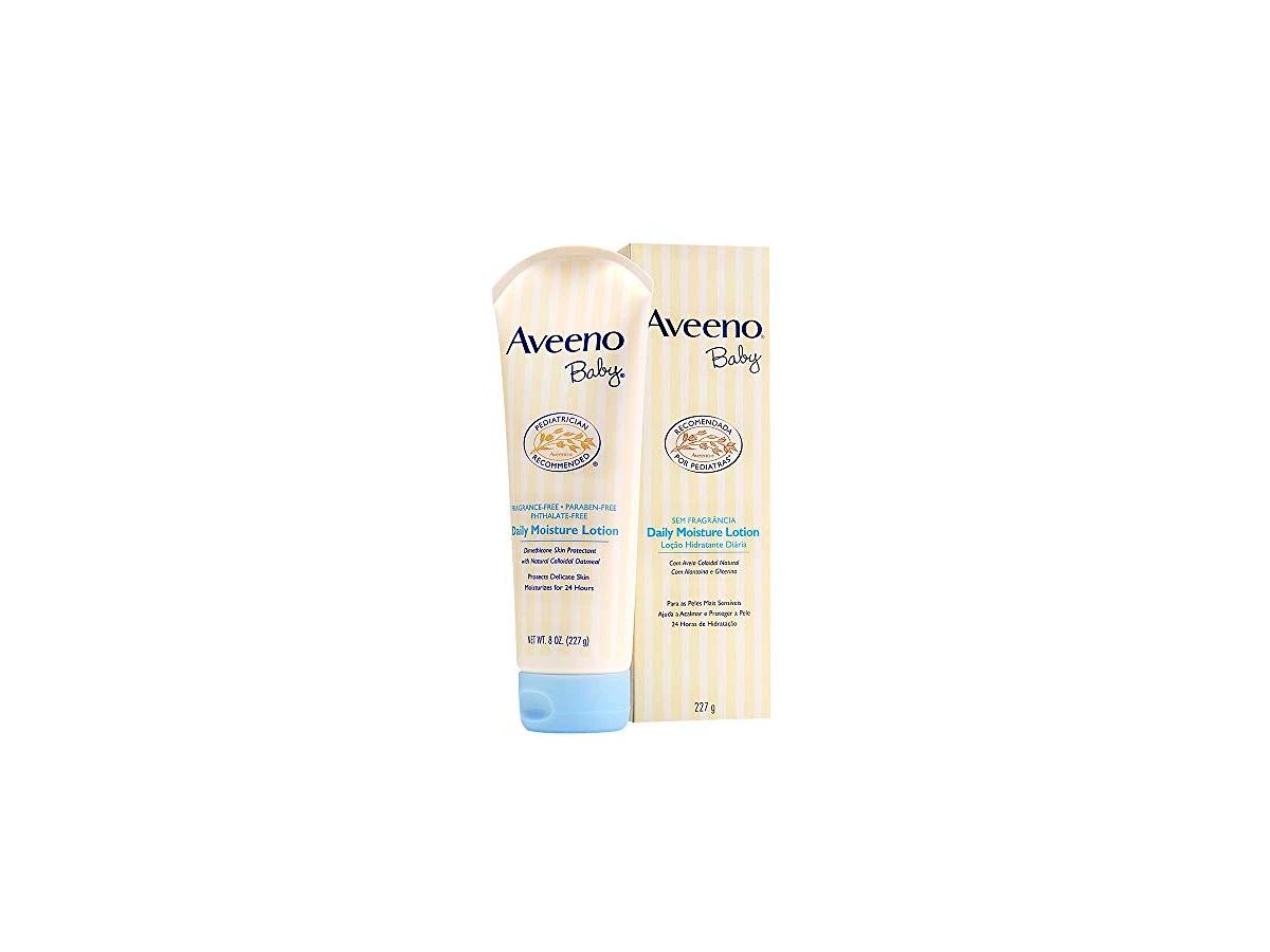 Aveeno Baby Daily Moisture Loção Hidratante Corporal com Extrato de Aveia Natural 227g