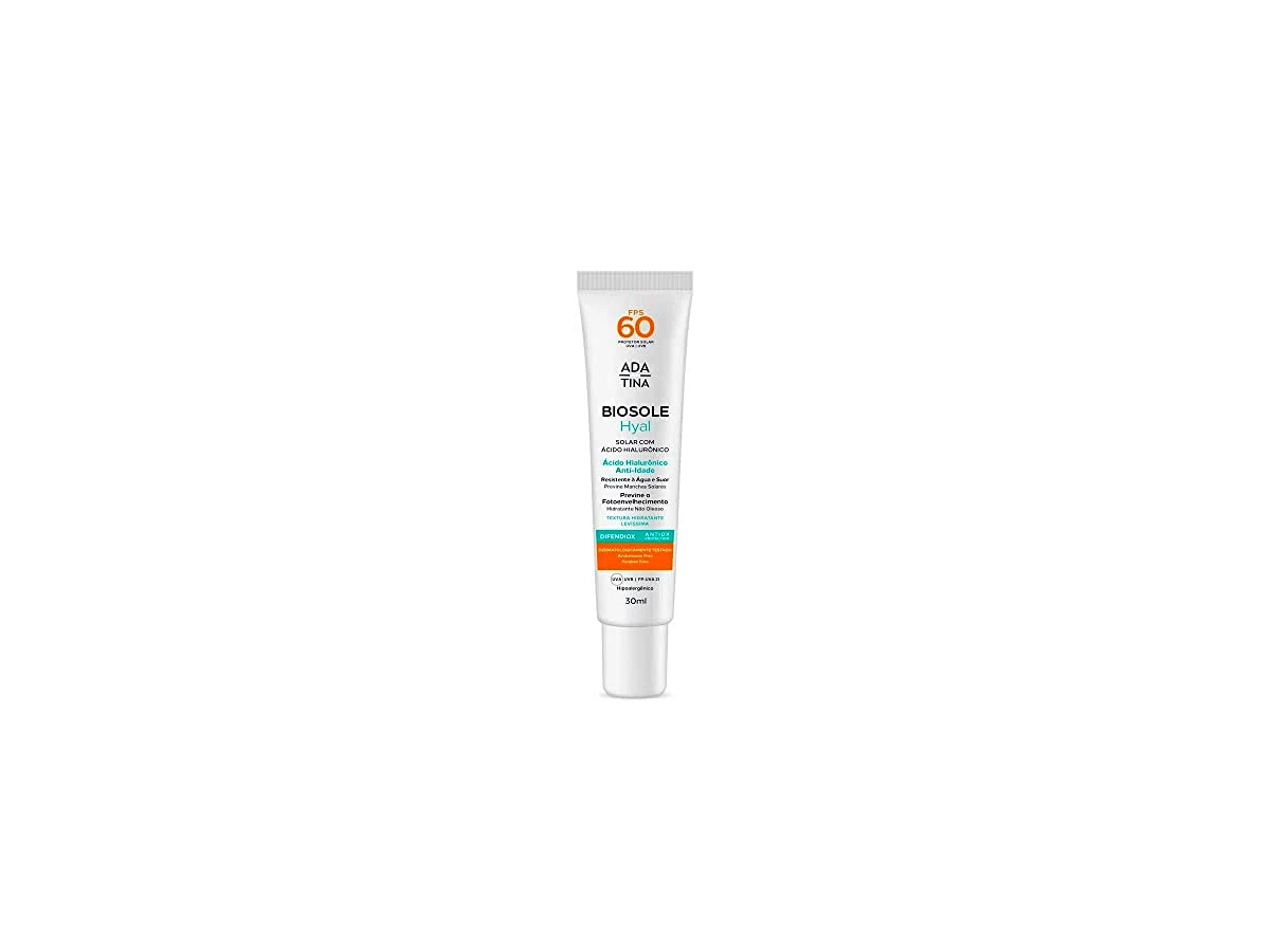 Protetor Solar Preenchedor Clareador Anti-idade Biosole Hyal FPS 60 Ada Tina 40ml