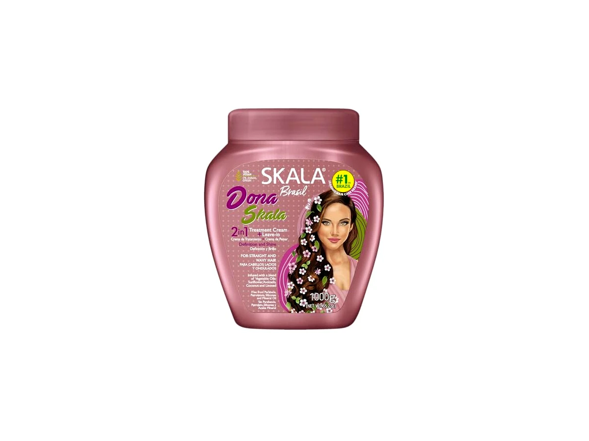 Creme de Tratamento 2 em 1 Skala Expert Dona Skala Nutrição e Brilho 1000g