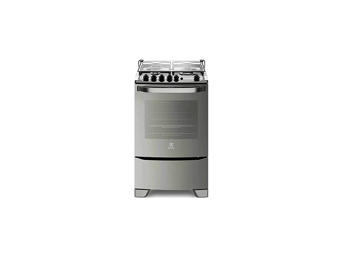 Fogão Electrolux de Piso 4 Bocas Autolimpante com Porta Full Glass