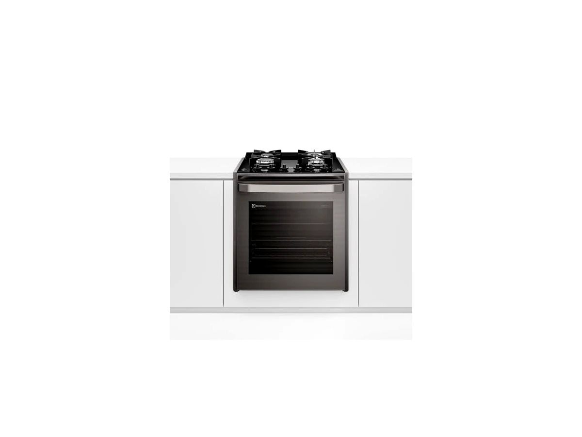 Fogão de Embutir 4 Bocas Electrolux Experience Cinza com Mesa de Vidro e Grill (FE4EG)