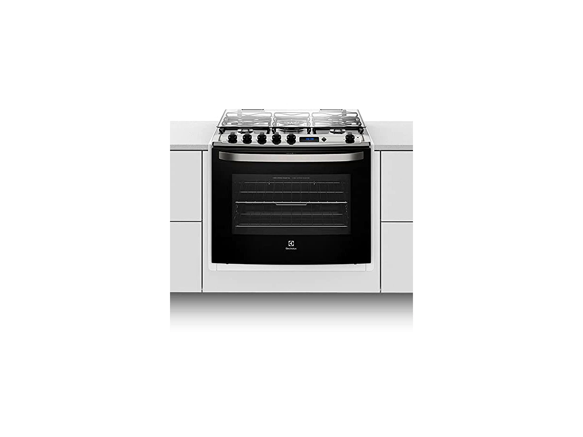 Fogão de Embutir 5 Bocas Electrolux 76EBR Preto com Grill, Tripla Chama e Timer Digital
