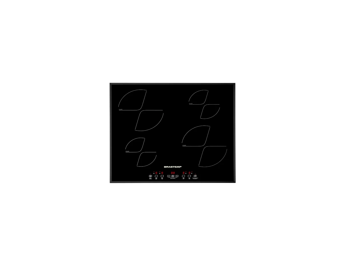 Cooktop de Indução Brastemp 4 Bocas Preto com Timer Touch (BDJ62AE)