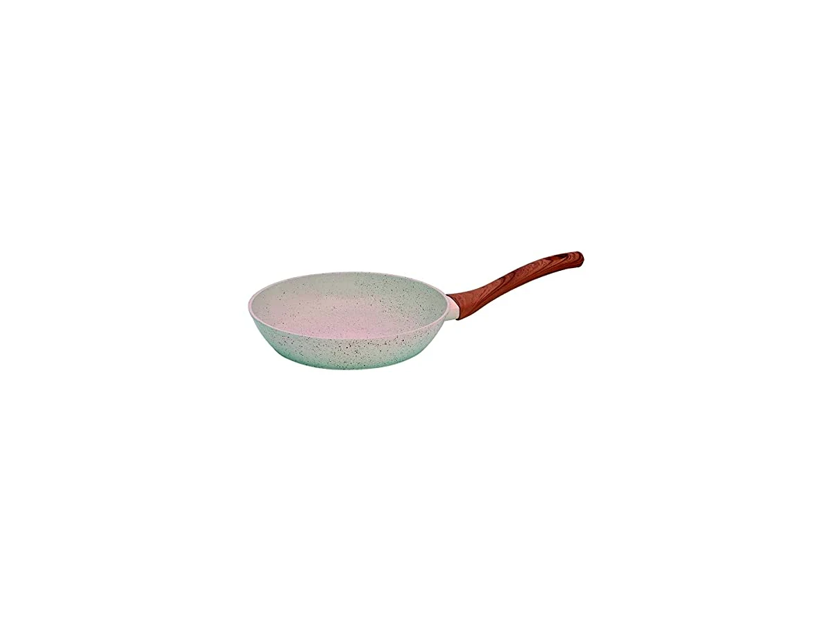 Frigideira Mimo Style Ecolumi Marble com Fundo de Indução e Revestimento Cerâmico Vanilla 24cm