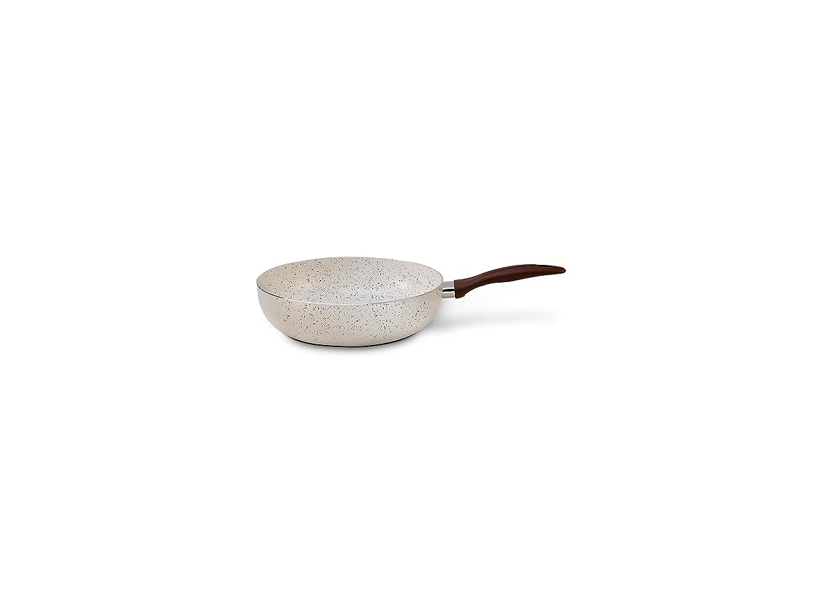 Frigideira Wok Brinox Ceramic Life Smart Plus com Fundo de Indução e Revestimento Pro-Ceramic Premium Vanilla 28cm