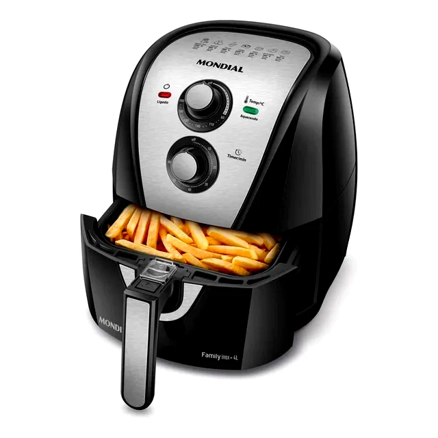 teste Fritadeira Air Fryer Mondial 4L 1500W AFN-40-BI