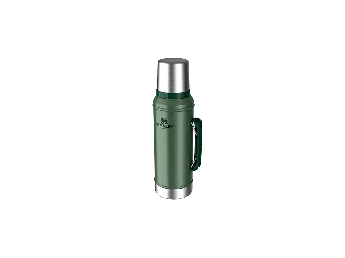 Garrafa Térmica Stanley Classic Legendary Bottle 1L (Verde Hammertone - Tampa que vira copo)