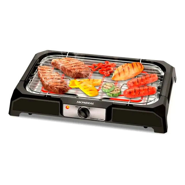 teste Churrasqueira Elétrica Mondial 1800W Grand Steak & Grill CH-05