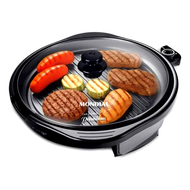 teste Grill Redondo Mondial 1270W Cook & Grill 40 Premium G-03