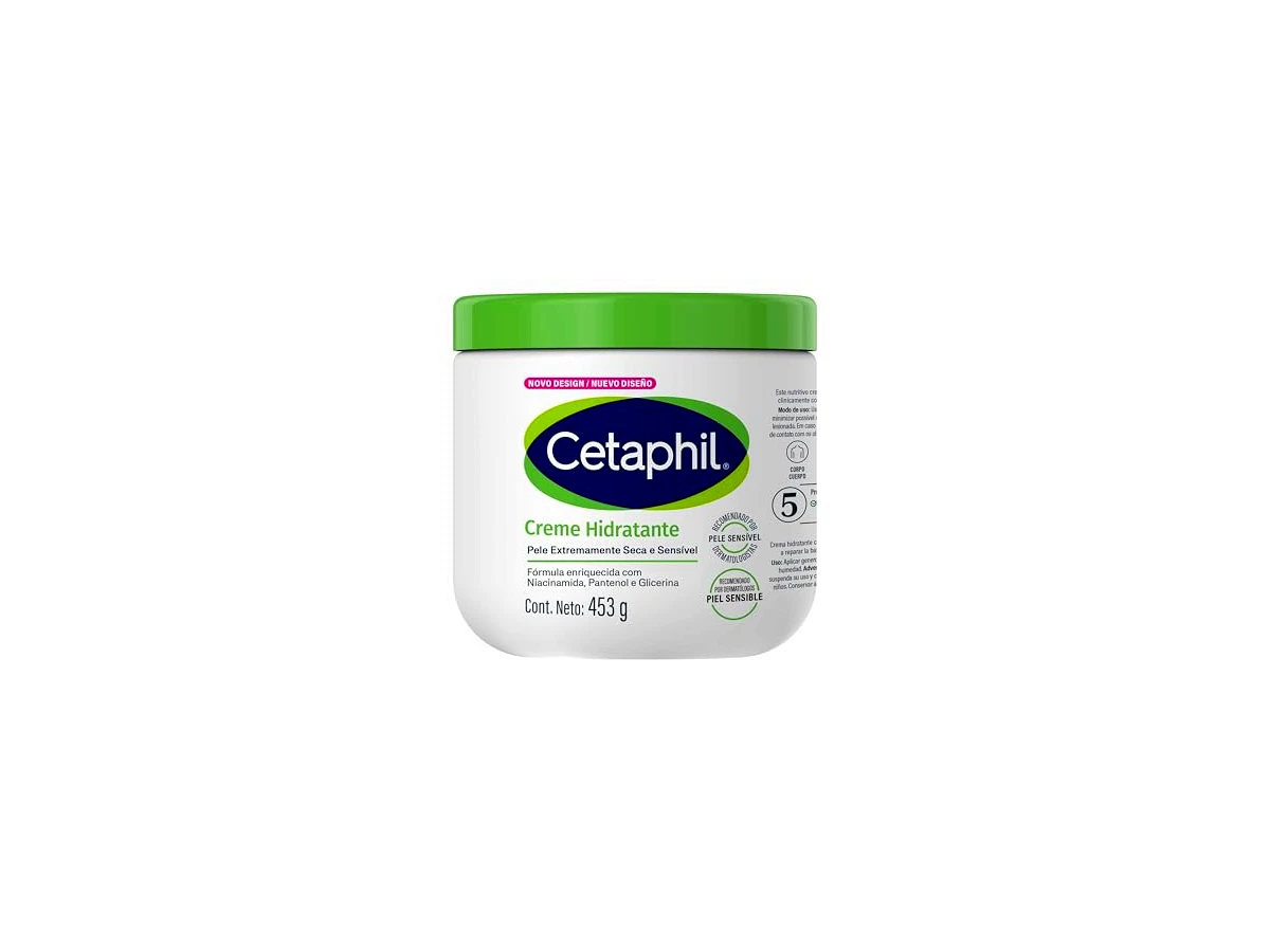 Creme Hidratante Cetaphil para Corpo e Rosto Pele Muito Seca e Sensível 453g