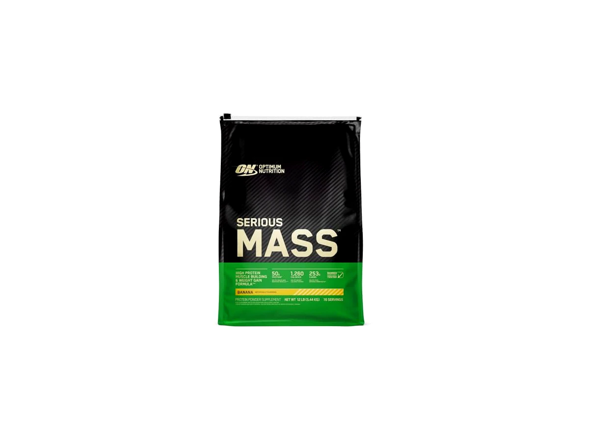 Serious Mass Gainer Pote 2,72kg (6lbs) Sabor Baunilha - Optimum Nutrition