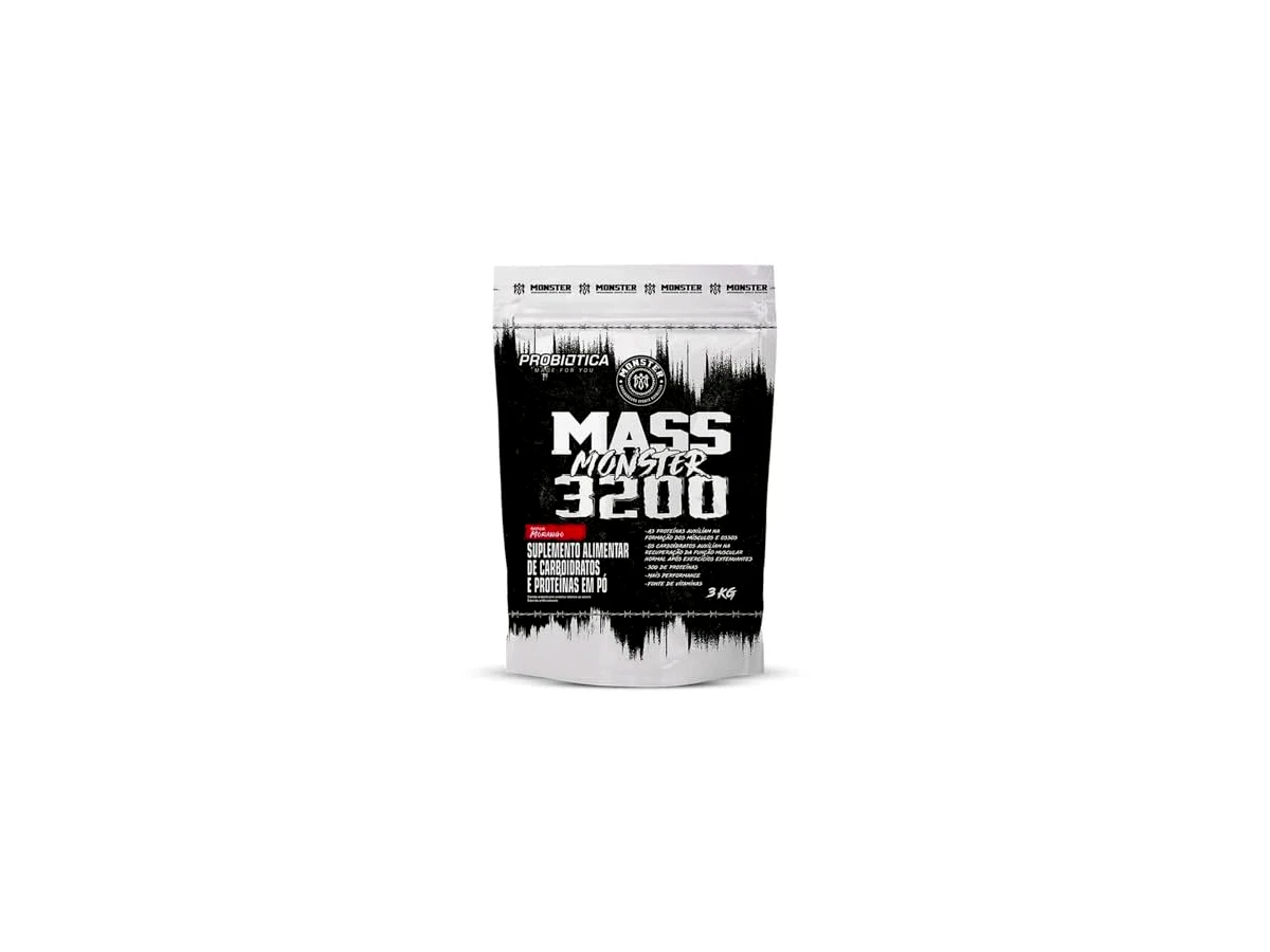Massa 3200 Anti-Catabolic Sabor Morango Pote 3kg - Probiótica