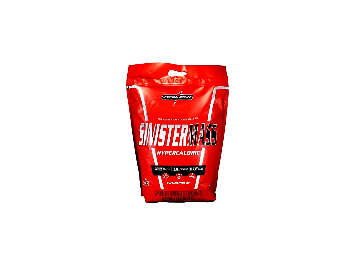 Suplemento Hipercalórico Integralmédica Sinister Mass Refil 3kg Sabor Morango
