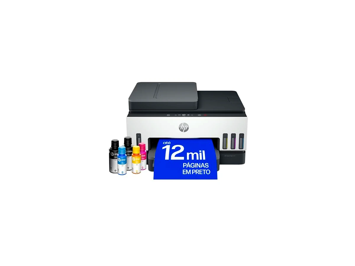 Impressora Multifuncional HP Smart Tank 794 Tanque de Tinta Colorida Wi-Fi Scanner Duplex, Bluetooth. Funções: Imprimir, Copiar, Digitalizar. Cor: Branco (2G9Q9A)