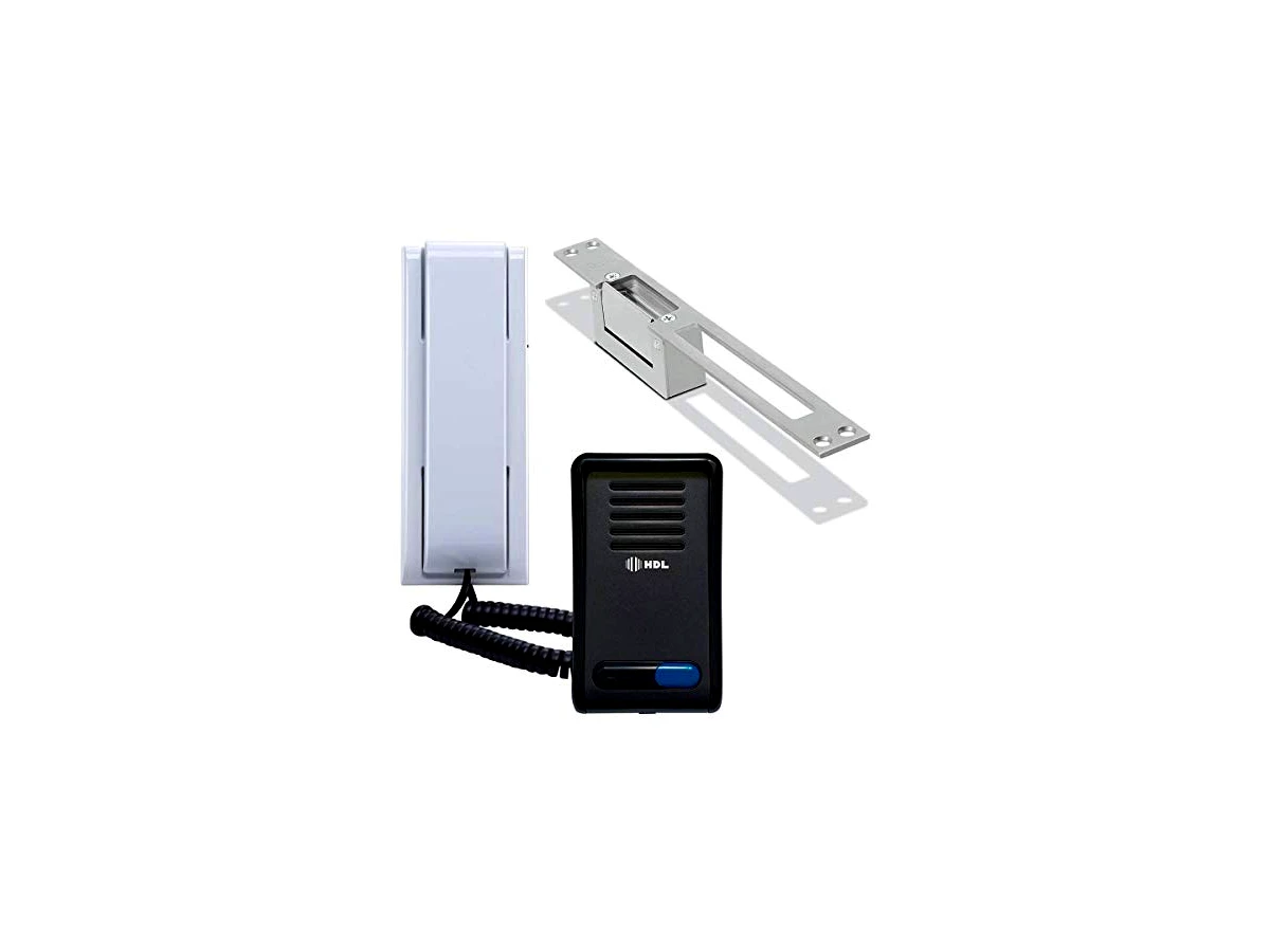 Interfone HDL Porteiro Eletrônico F8 SN Com Fecho 12V Espelho Longo
