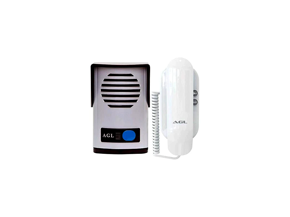 Kit Interfone Porteiro Eletrônico AGL P10 S - Alimentação Externa